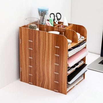 Armoire de rangement Rack de bureau de bureau Panier de cadre d'information de stockage Rack de gestion de stockage  barre st